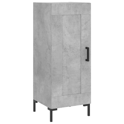 Credenza Grigio Cemento 34,5x34x90 cm in Legno Multistrato