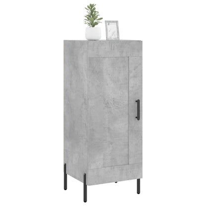 Credenza Grigio Cemento 34,5x34x90 cm in Legno Multistrato