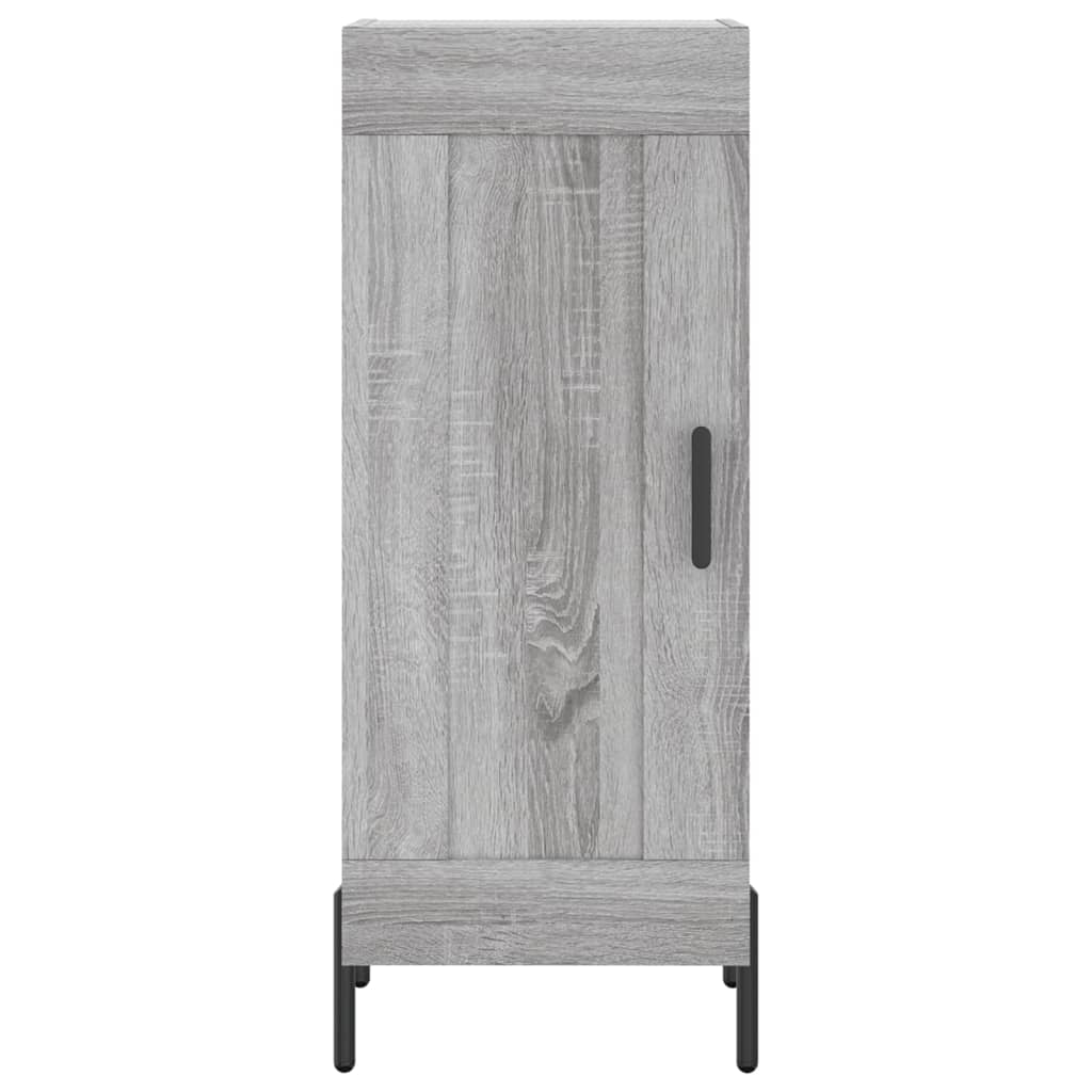 Credenza Grigio Sonoma 34,5x34x90 cm in Legno Multistrato
