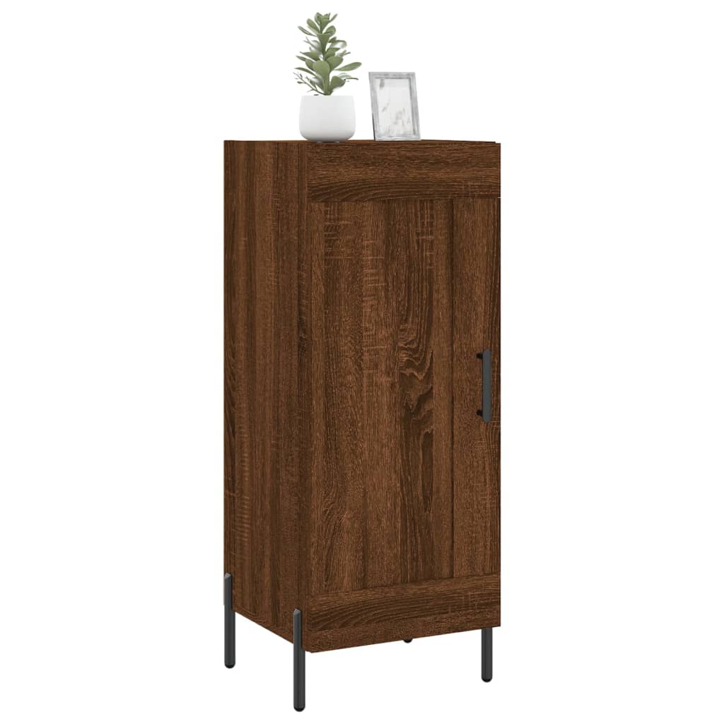 Credenza Rovere Marrone 34,5x34x90 cm in Legno Multistrato