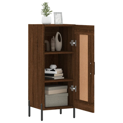 Credenza Rovere Marrone 34,5x34x90 cm in Legno Multistrato