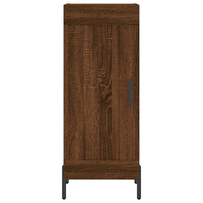 Credenza Rovere Marrone 34,5x34x90 cm in Legno Multistrato