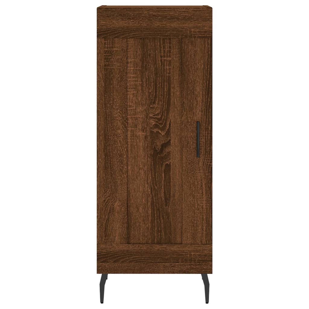 Credenza Rovere Marrone 34,5x34x90 cm in Legno Multistrato