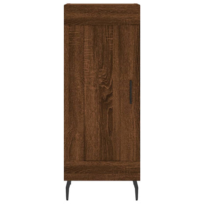 Credenza Rovere Marrone 34,5x34x90 cm in Legno Multistrato