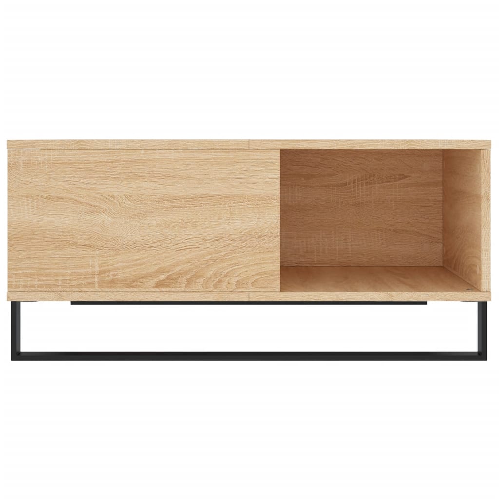 Tavolino Salotto Rovere Sonoma 80x80x36,5 cm Legno Multistrato