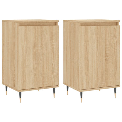Credenze 2 pz Rovere Sonoma 40x35x70 cm in Legno Multistrato