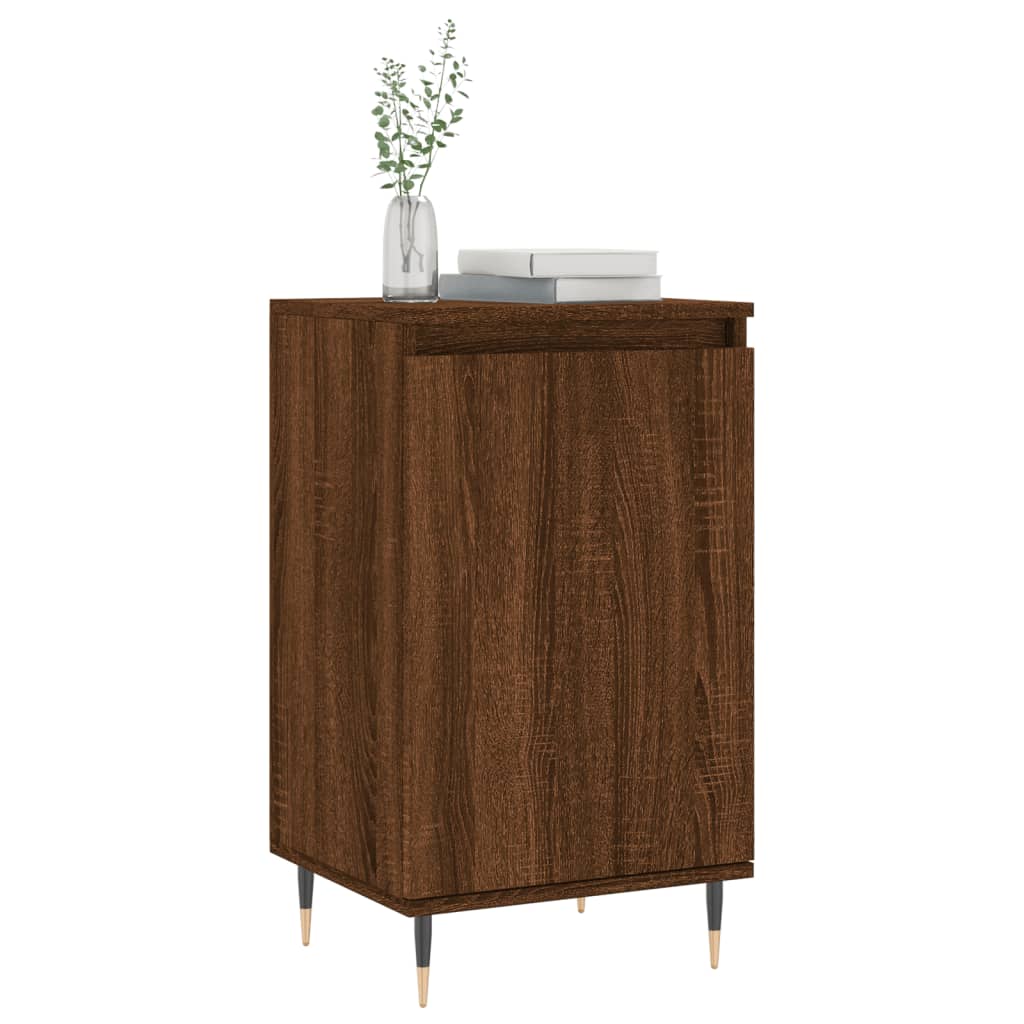 Credenze 2 pz Rovere Marrone 40x35x70 cm in Legno Multistrato