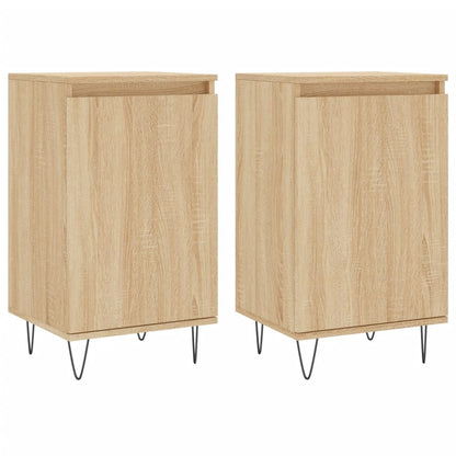 Credenze 2 pz Rovere Sonoma 40x35x70 cm in Legno Multistrato