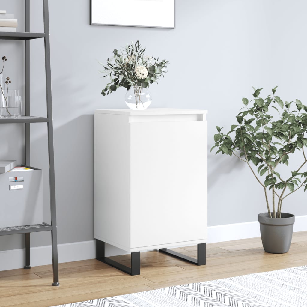 Credenza Bianca 40x35x70 cm in Legno Multistrato