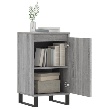 Credenze 2 pz Grigio Sonoma 40x35x70 cm in Legno Multistrato