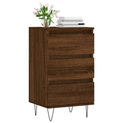 Credenza Rovere Marrone 40x35x70 cm in Legno Multistrato