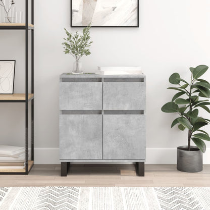 Credenza Grigio Cemento 60x35x70 cm in Legno Multistrato