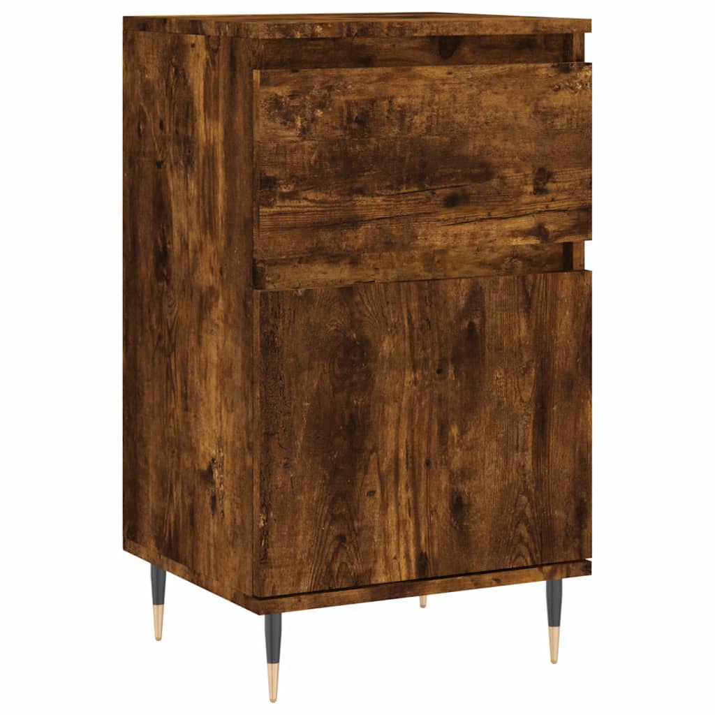 Credenza Rovere Fumo 40x35x70 cm in Legno Multistrato