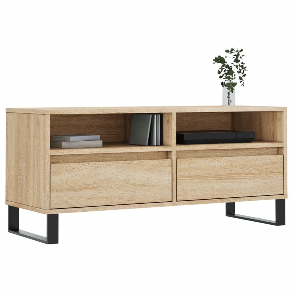 Mobile TV Rovere Sonoma 100x34,5x44,5 cm in Legno Multistrato