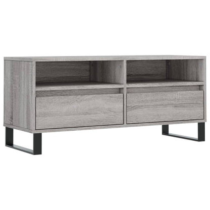 Mobile Porta TV Grigio Sonoma 100x34,5x44,5cm Legno Multistrato