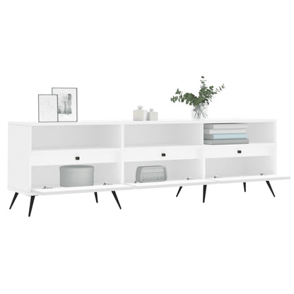 Mobile Porta TV Bianco 150x30x44,5 cm in Legno Multistrato
