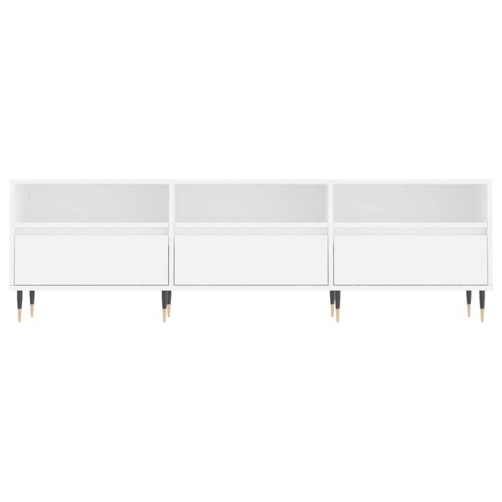 Mobile Porta TV Bianco 150x30x44,5 cm in Legno Multistrato