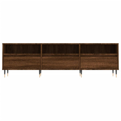 Mobile Porta TV Rovere Marrone 150x30x44,5 cm Legno Multistrato
