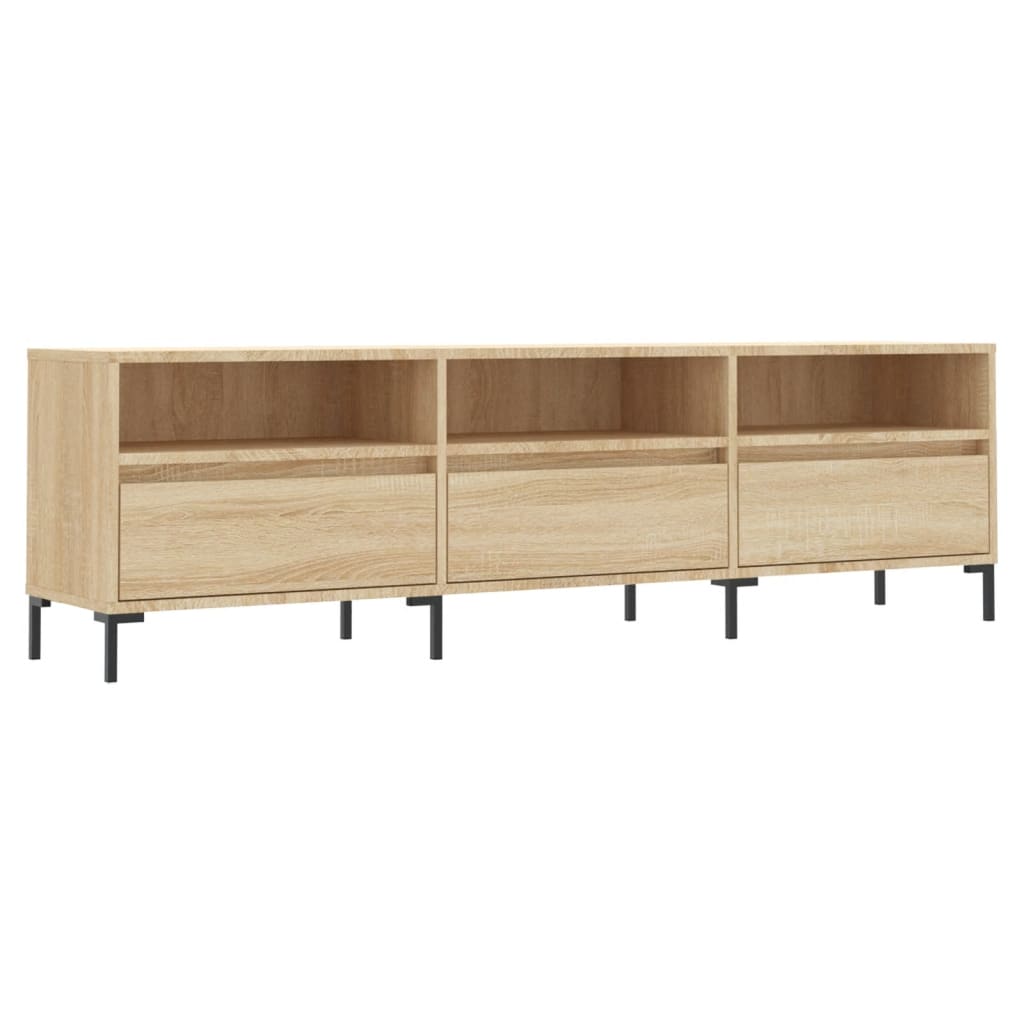 Mobile Porta TV Rovere Sonoma 150x30x44,5 cm Legno Multistrato