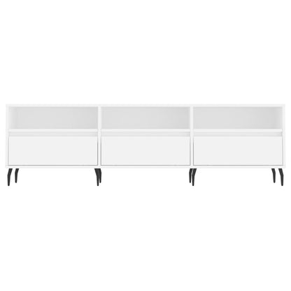 Mobile Porta TV Bianco 150x30x44,5 cm in Legno Multistrato