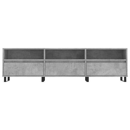 Mobile TV Grigio Cemento 150x30x44,5 cm Legno Multistrato