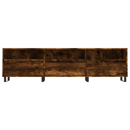Mobile Porta TV Rovere Fumo 150x30x44,5 cm in Legno Multistrato
