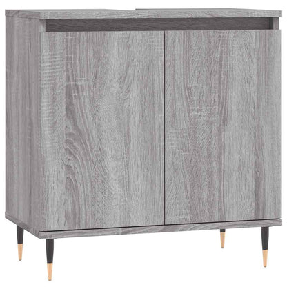 Mobile da Bagno Grigio Sonoma 58x33x60 cm in Legno Multistrato