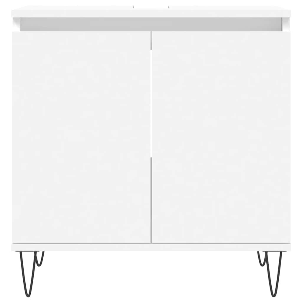 Mobile da Bagno Bianco 58x33x60 cm in Legno Multistrato