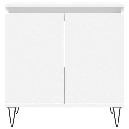 Mobile da Bagno Bianco 58x33x60 cm in Legno Multistrato
