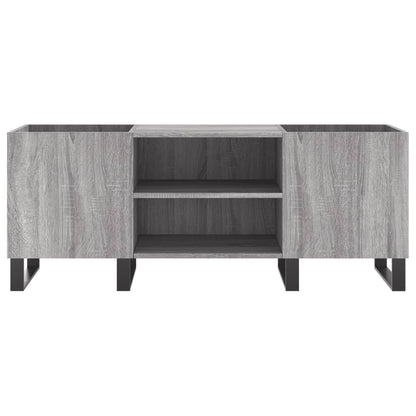 Mobile Porta Dischi Grigio Sonoma 121x38x48cm Legno Multistrato