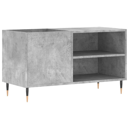Mobile Porta Dischi Grigio Cemento 85x38x48cm Legno Multistrato