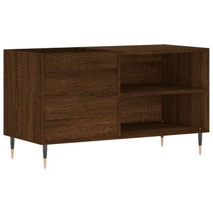 Mobile Porta Dischi Rovere Marrone 85x38x48cm Legno Multistrato