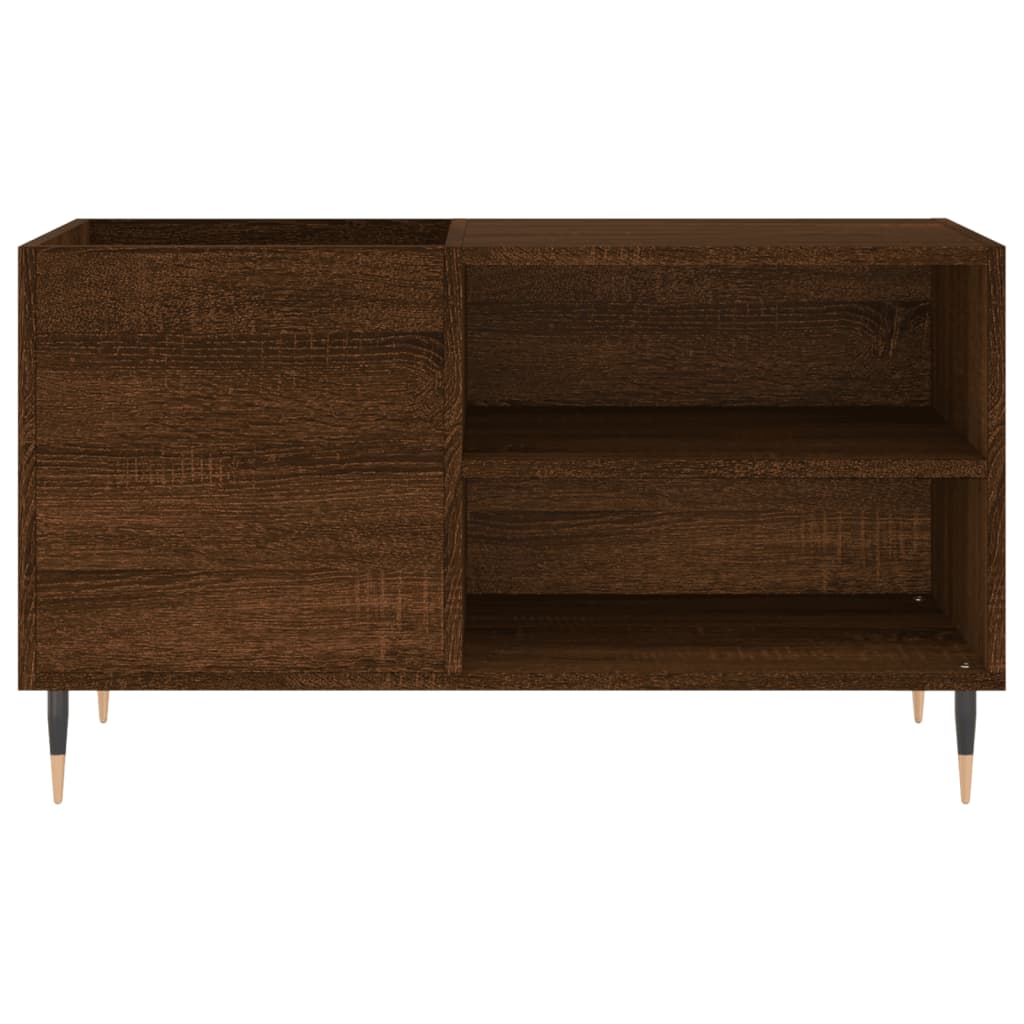 Mobile Porta Dischi Rovere Marrone 85x38x48cm Legno Multistrato