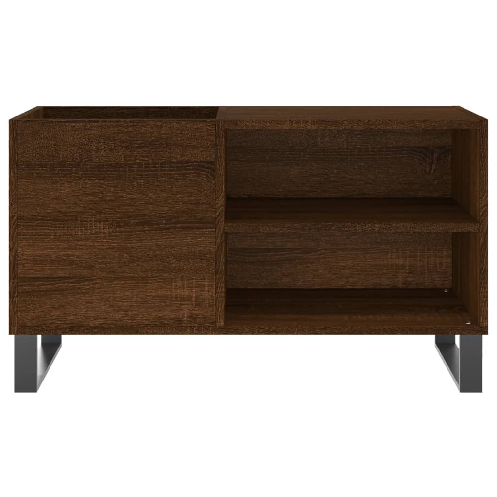 Mobile Porta Dischi Rovere Marrone 85x38x48cm Legno Multistrato