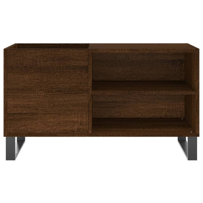 Mobile Porta Dischi Rovere Marrone 85x38x48cm Legno Multistrato
