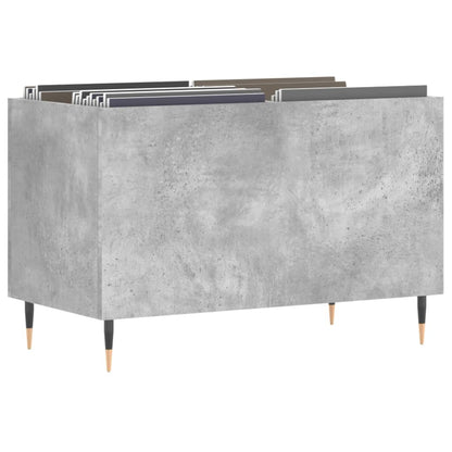 Mobile Porta Dischi Grigio Cemento 74,5x38x48 Legno Multistrato