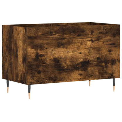 Mobile Porta Dischi Rovere Fumo 74,5x38x48 cm Legno Multistrato