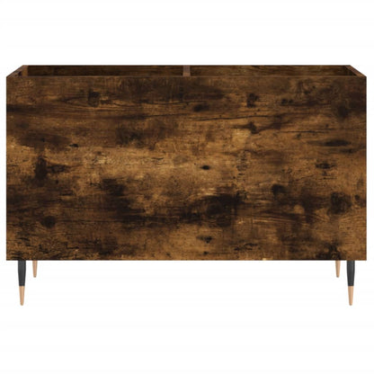 Mobile Porta Dischi Rovere Fumo 74,5x38x48 cm Legno Multistrato