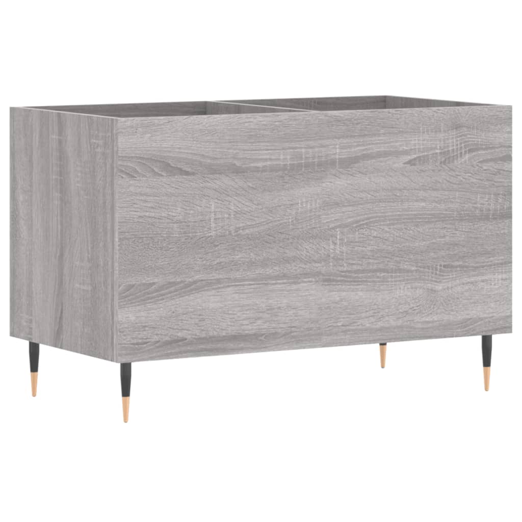 Mobile Porta Dischi Grigio Sonoma 74,5x38x48 Legno Multistrato