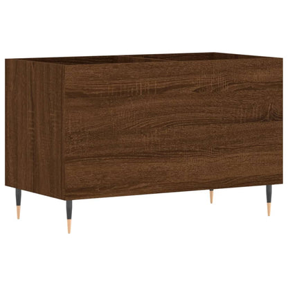 Mobile Porta Dischi Rovere Marrone 74,5x38x48 Legno Multistrato