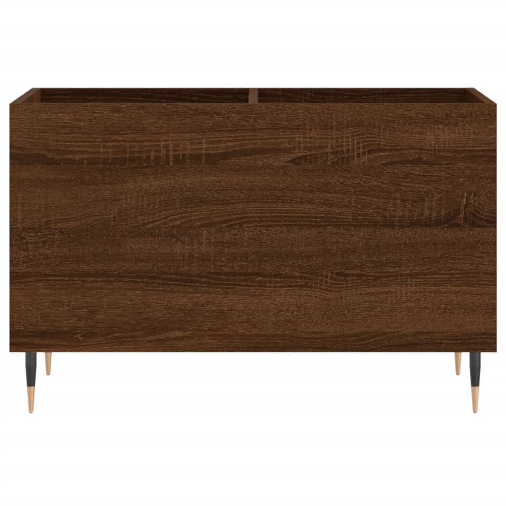 Mobile Porta Dischi Rovere Marrone 74,5x38x48 Legno Multistrato