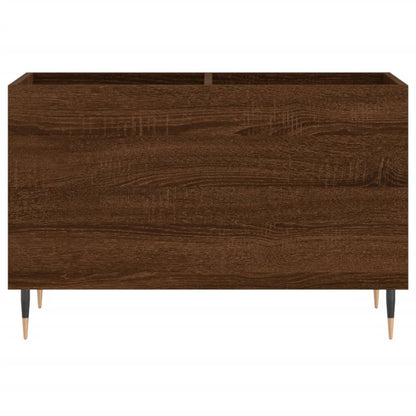 Mobile Porta Dischi Rovere Marrone 74,5x38x48 Legno Multistrato