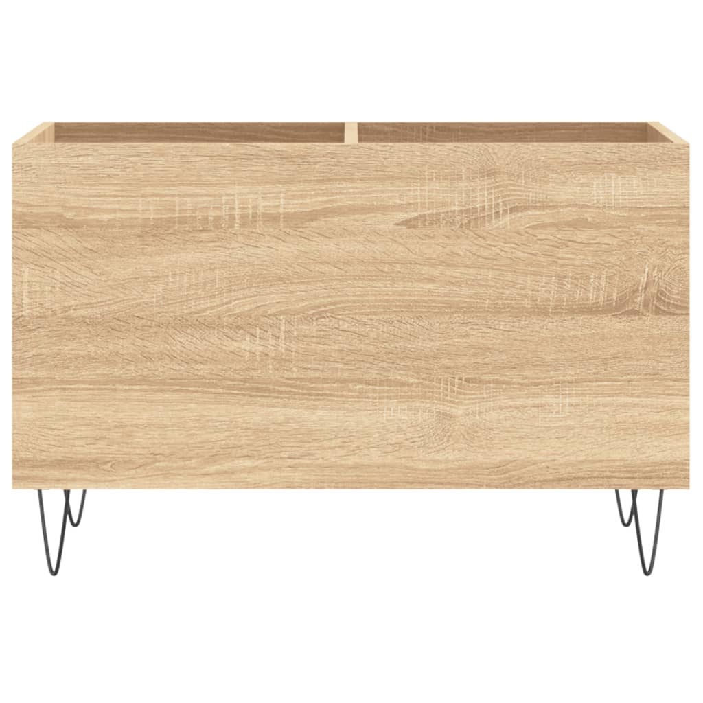 Mobile Porta Dischi Rovere Sonoma 74,5x38x48 Legno Multistrato