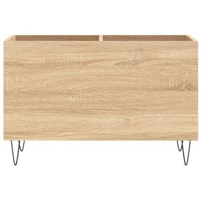 Mobile Porta Dischi Rovere Sonoma 74,5x38x48 Legno Multistrato