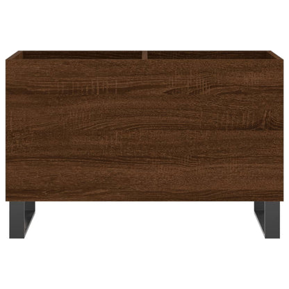 Mobile Porta Dischi Rovere Marrone 74,5x38x48 Legno Multistrato