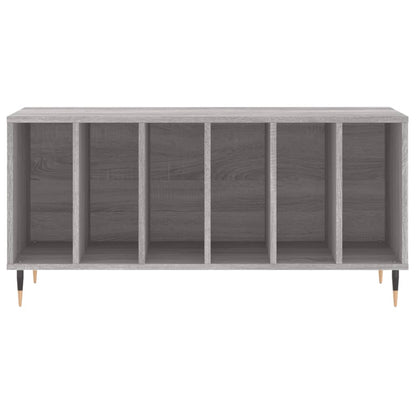 Mobile Porta Dischi Grigio Sonoma 100x38x48cm Legno Multistrato