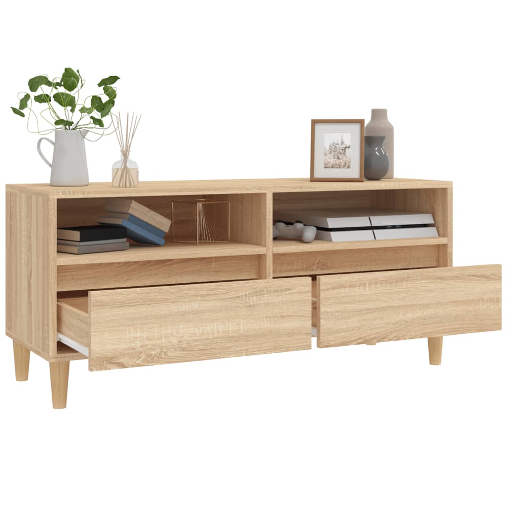 Mobile TV Rovere Sonoma 100x34,5x44,5 cm in Legno Multistrato
