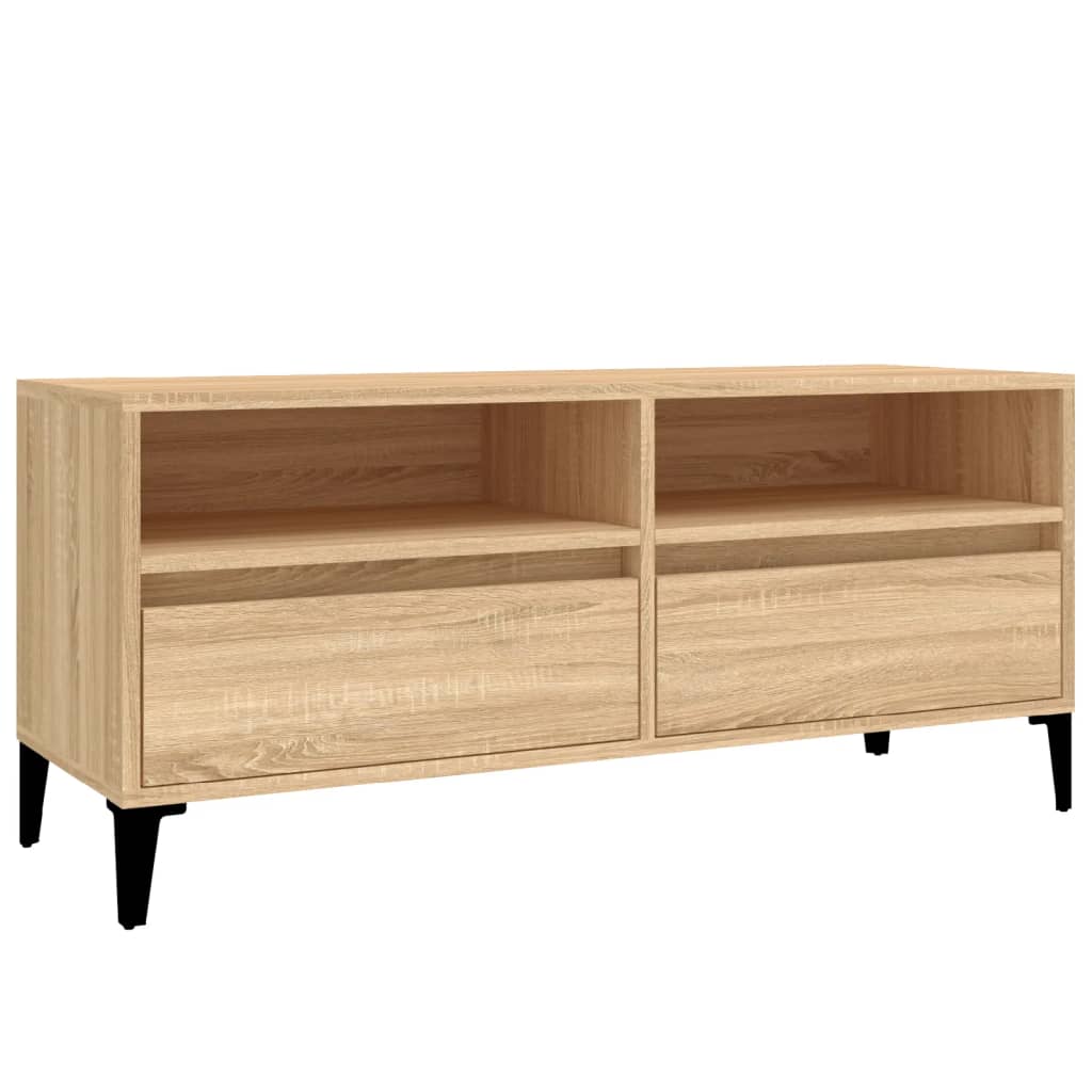 Mobile TV Rovere Sonoma 100x34,5x44,5 cm in Legno Multistrato