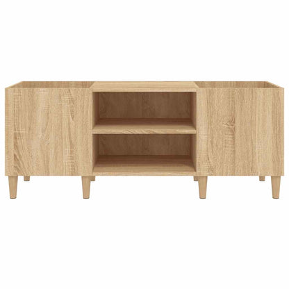 Mobile Porta Dischi Rovere Sonoma 121x38x48 cm Legno Aggregato