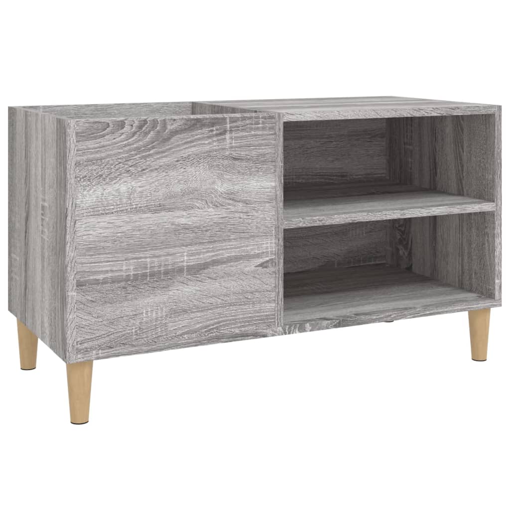 Mobile Porta Dischi Grigio Sonoma 84,5x38x48 Legno Multistrato